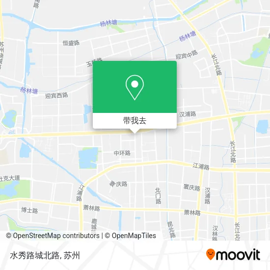 水秀路城北路地图