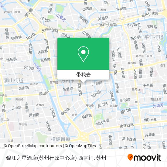 锦江之星酒店(苏州行政中心店)-西南门地图