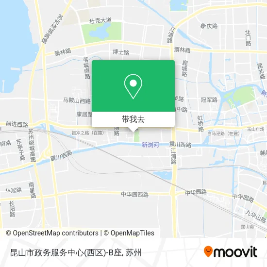 昆山市政务服务中心(西区)-B座地图