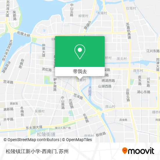 松陵镇江新小学-西南门地图