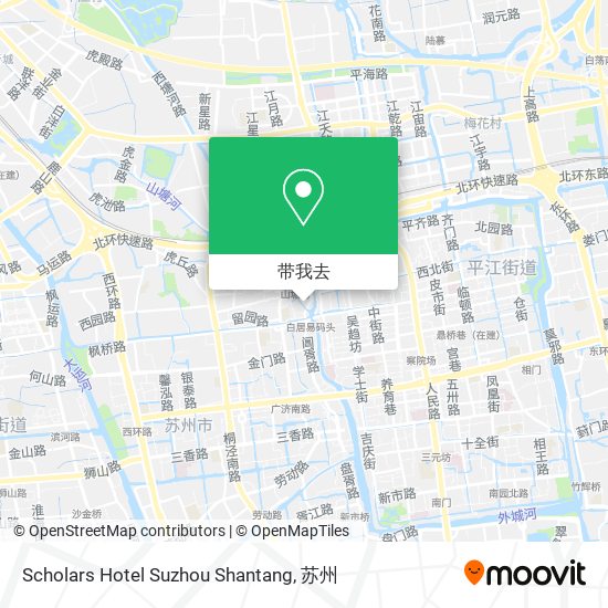 Scholars Hotel Suzhou Shantang地图