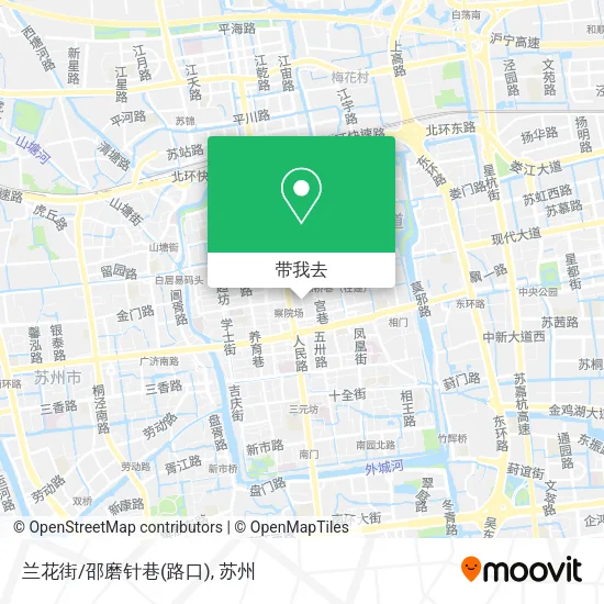 兰花街/邵磨针巷(路口)地图