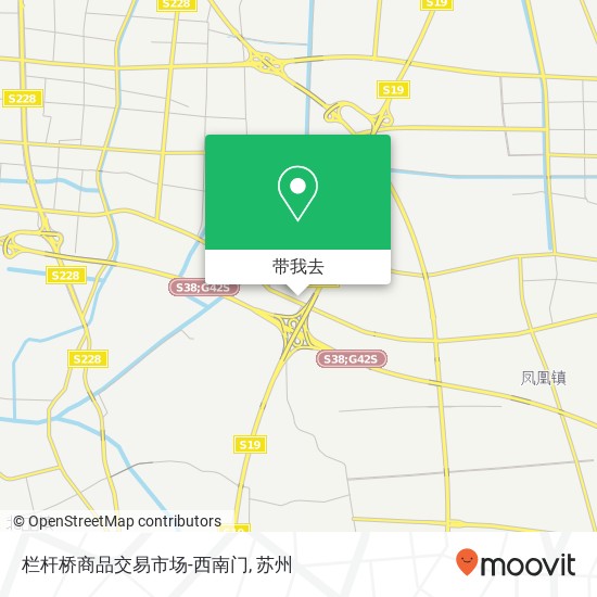 栏杆桥商品交易市场-西南门地图