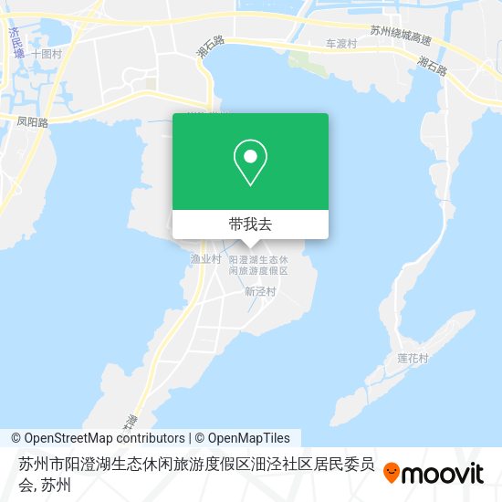 苏州市阳澄湖生态休闲旅游度假区沺泾社区居民委员会地图