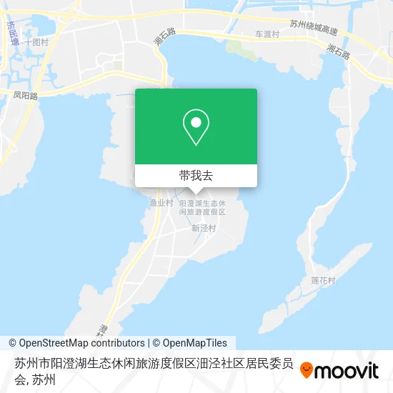 苏州市阳澄湖生态休闲旅游度假区沺泾社区居民委员会地图