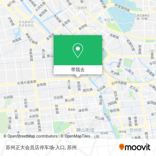 苏州正大会员店停车场-入口地图
