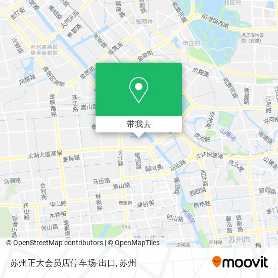 苏州正大会员店停车场-出口地图