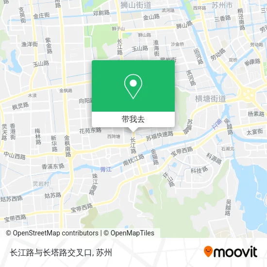 长江路与长塔路交叉口地图