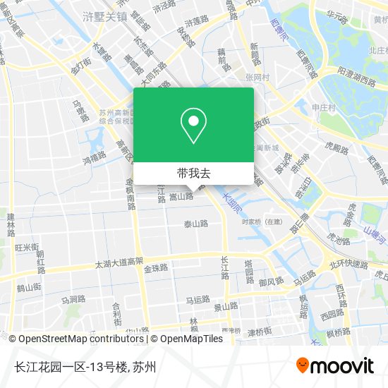 长江花园一区-13号楼地图