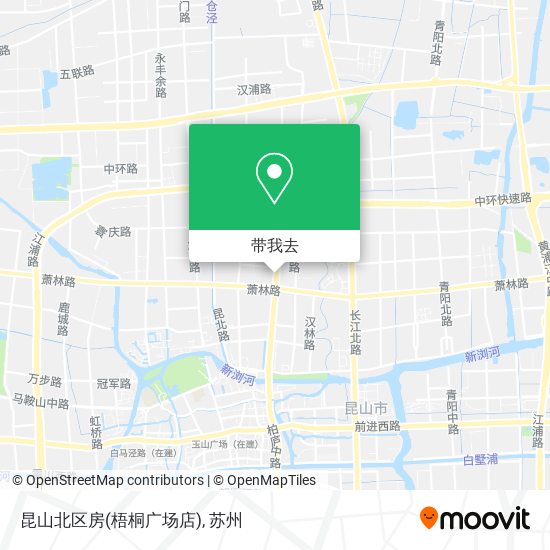 昆山北区房(梧桐广场店)地图