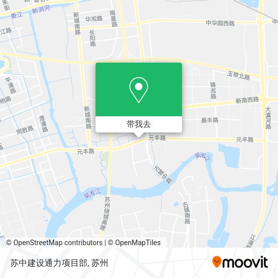 苏中建设通力项目部地图