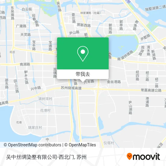 吴中丝绸染整有限公司-西北门地图