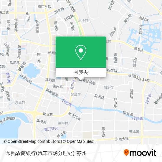 常熟农商银行(汽车市场分理处)地图