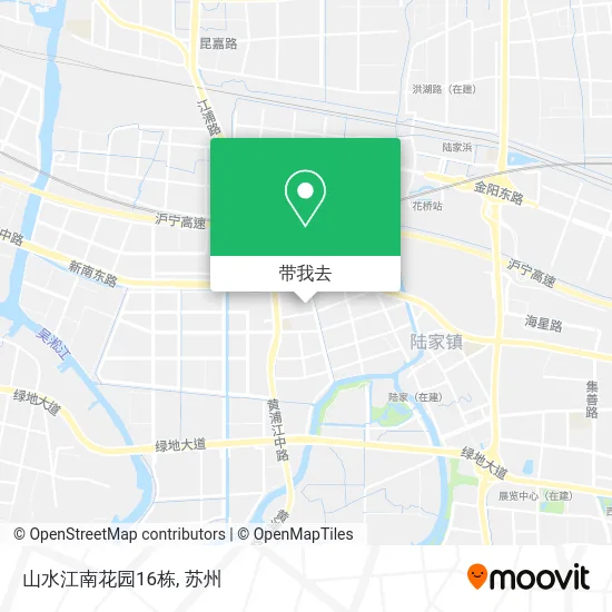 山水江南花园16栋地图