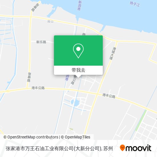 张家港市万王石油工业有限公司(大新分公司)地图