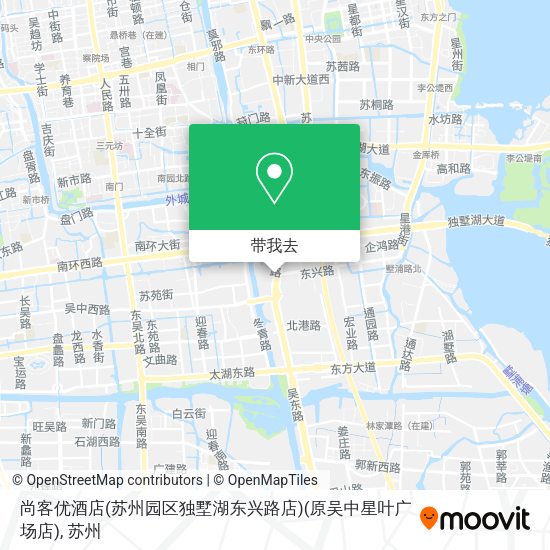 尚客优酒店(苏州园区独墅湖东兴路店)(原吴中星叶广场店)地图