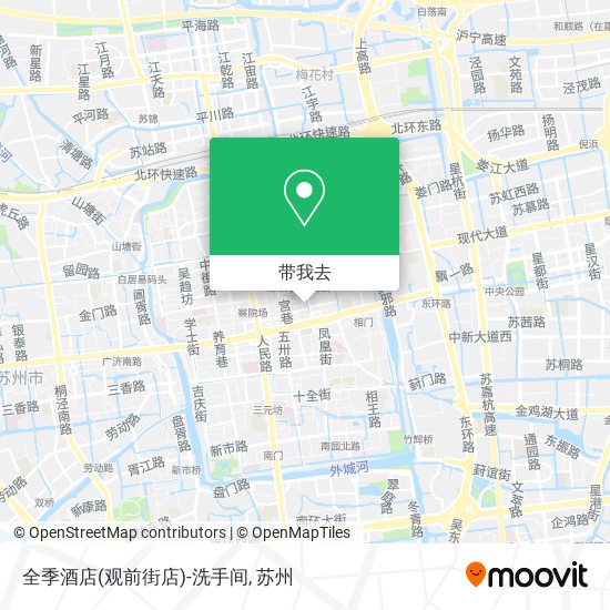 全季酒店(观前街店)-洗手间地图