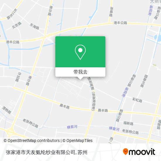 张家港市天友氨纶纱业有限公司地图