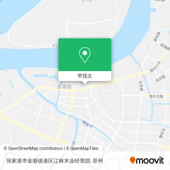 张家港市金港镇港区江林木业经营部地图