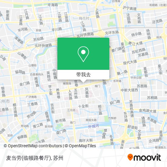 麦当劳(临顿路餐厅)地图