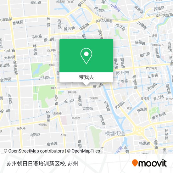 苏州朝日日语培训新区校地图