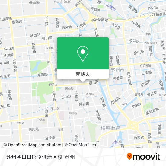 苏州朝日日语培训新区校地图