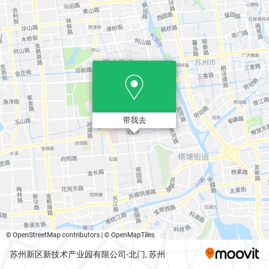 苏州新区新技术产业园有限公司-北门地图