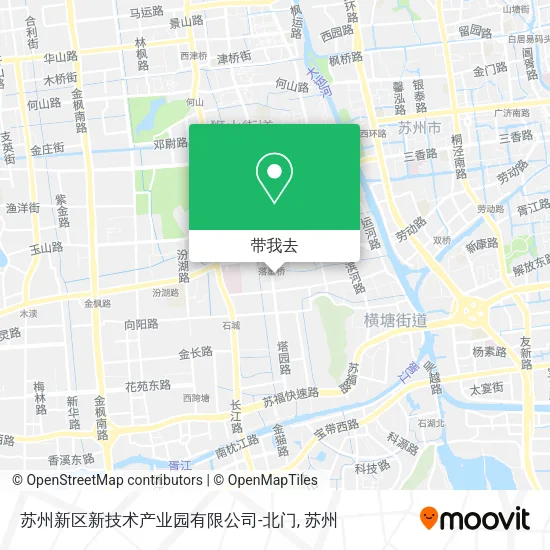 苏州新区新技术产业园有限公司-北门地图
