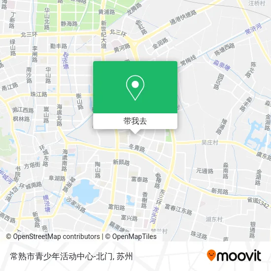 常熟市青少年活动中心-北门地图