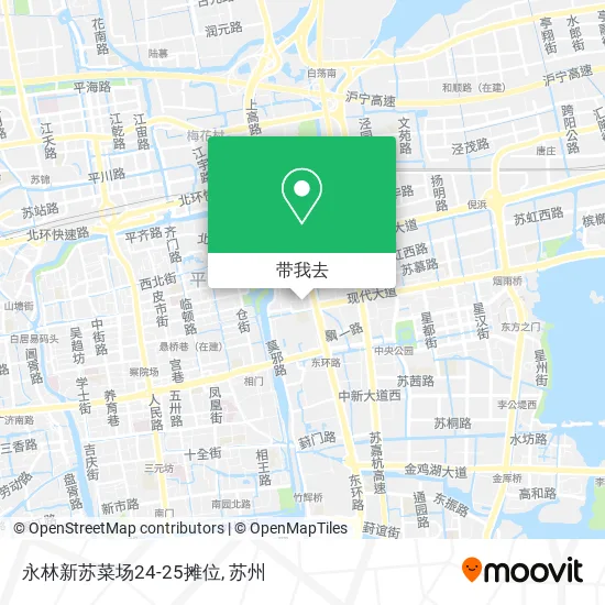 永林新苏菜场24-25摊位地图