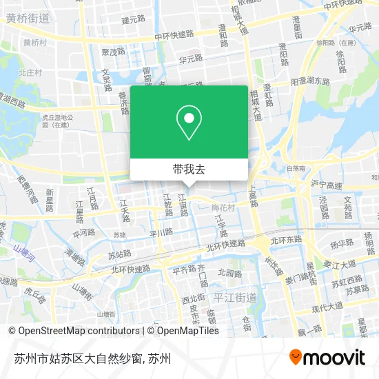 苏州市姑苏区大自然纱窗地图