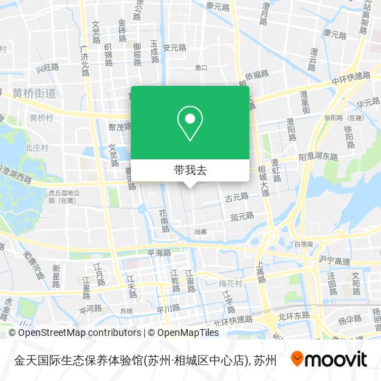 金天国际生态保养体验馆(苏州·相城区中心店)地图