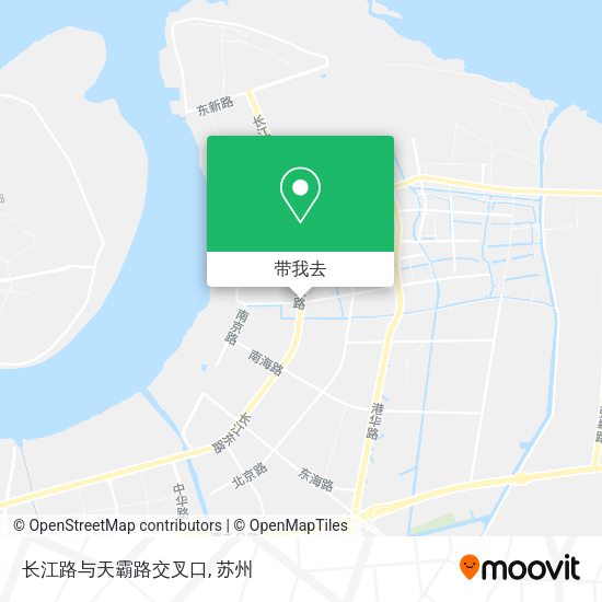 长江路与天霸路交叉口地图