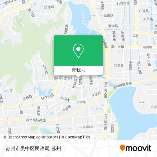 苏州市吴中区民政局地图