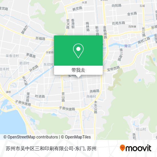 苏州市吴中区三和印刷有限公司-东门地图