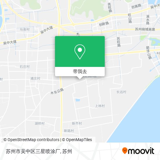 苏州市吴中区三星喷涂厂地图