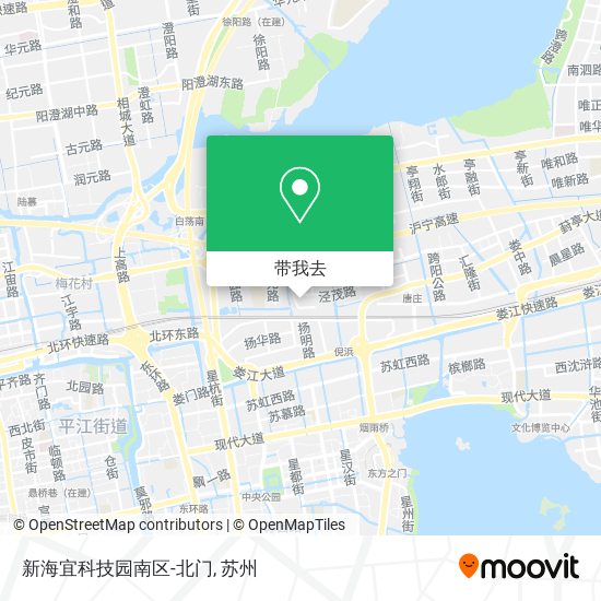 新海宜科技园南区-北门地图