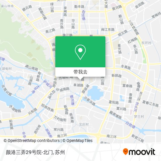 颜港三弄29号院-北门地图