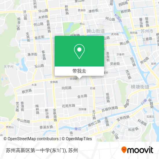 苏州高新区第一中学(东1门)地图