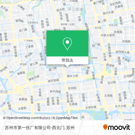 苏州市第一丝厂有限公司-西北门地图