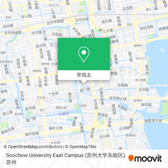 Soochow University East Campus (苏州大学东校区)地图