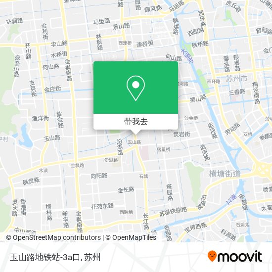 玉山路地铁站-3a口地图