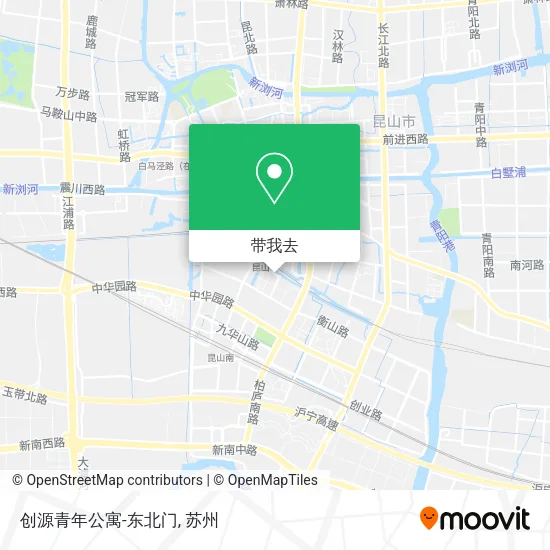 创源青年公寓-东北门地图