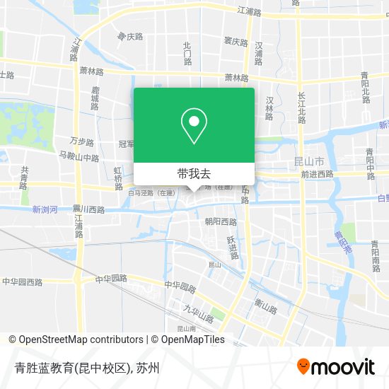 青胜蓝教育(昆中校区)地图