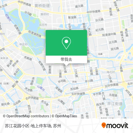 苏江花园小区-地上停车场地图