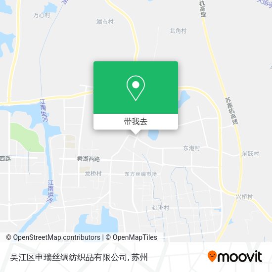 吴江区申瑞丝绸纺织品有限公司地图