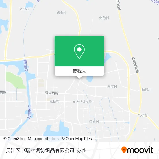 吴江区申瑞丝绸纺织品有限公司地图