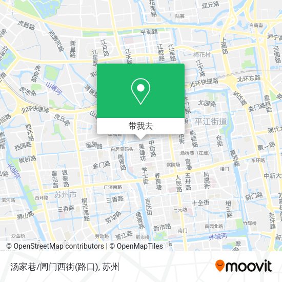 汤家巷/阊门西街(路口)地图