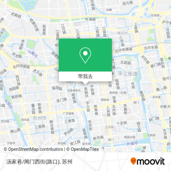 汤家巷/阊门西街(路口)地图