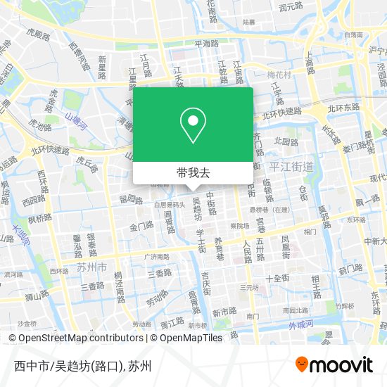 西中市/吴趋坊(路口)地图